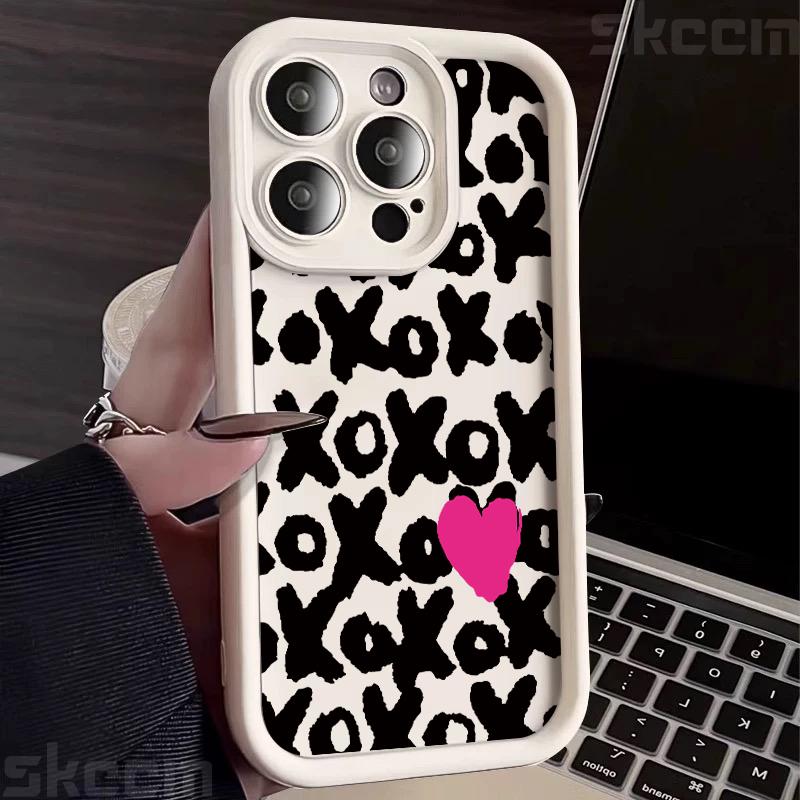 Black Lips Kiss Print Silicone Soft Case For Samsung Galaxy S25 S24 Ultra S23 S22 Plus S21 S20 FE A55 A54 A15 A35 Cover