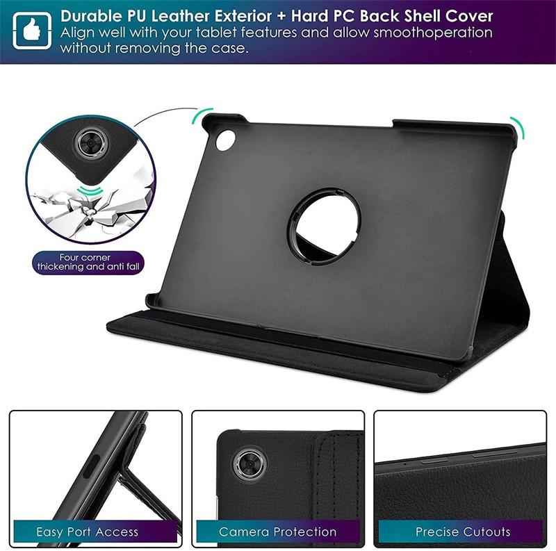 For R Ealme Pad Case 2021 Case,360 Degree Rotating Stand Tablet Cover For R Ealme Pad 10.4 Inch 2021 Stand P U Leather Cover Case