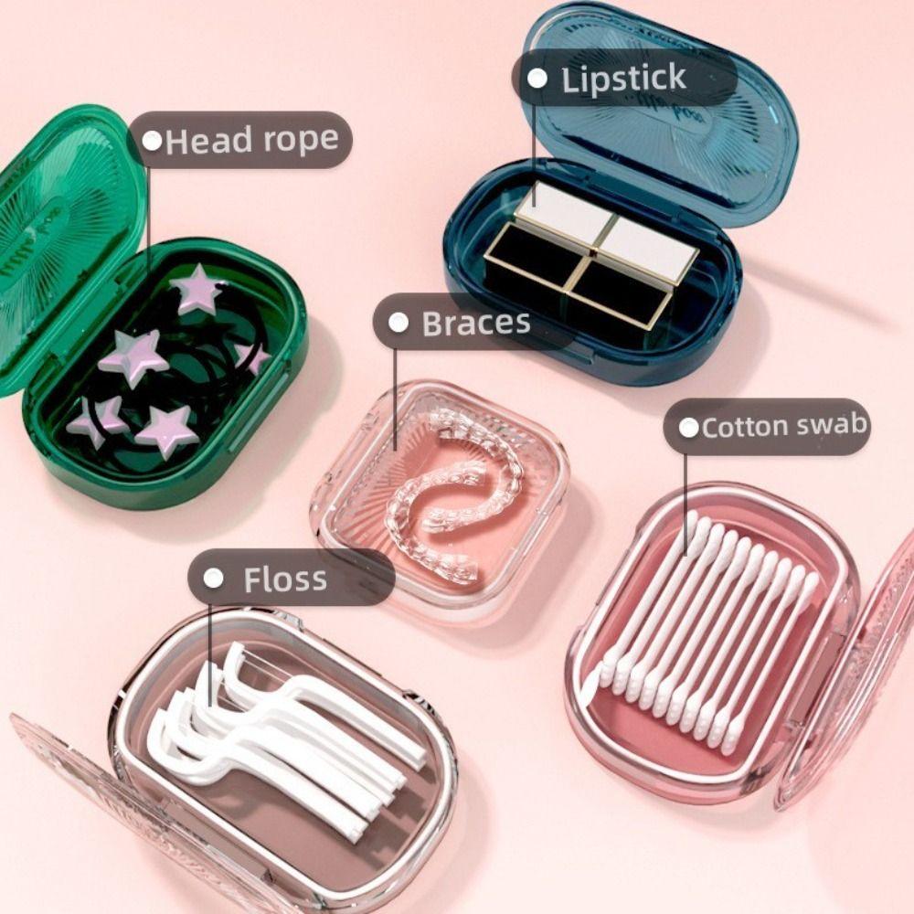 Новый держатель для коробок Прозрачная коробка для хранения зубных протезов Коробка для брекетов Футляр для зубных протезов Контейнер для каппы