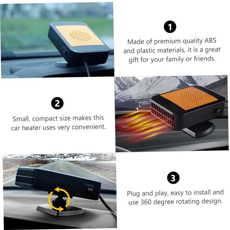 12В 120Вт 24В 150Вт Автомобильный обогреватель-размораживатель Мини Двойная функция Обогрев сиденья лобового стекла Вентиляционный аксессуар