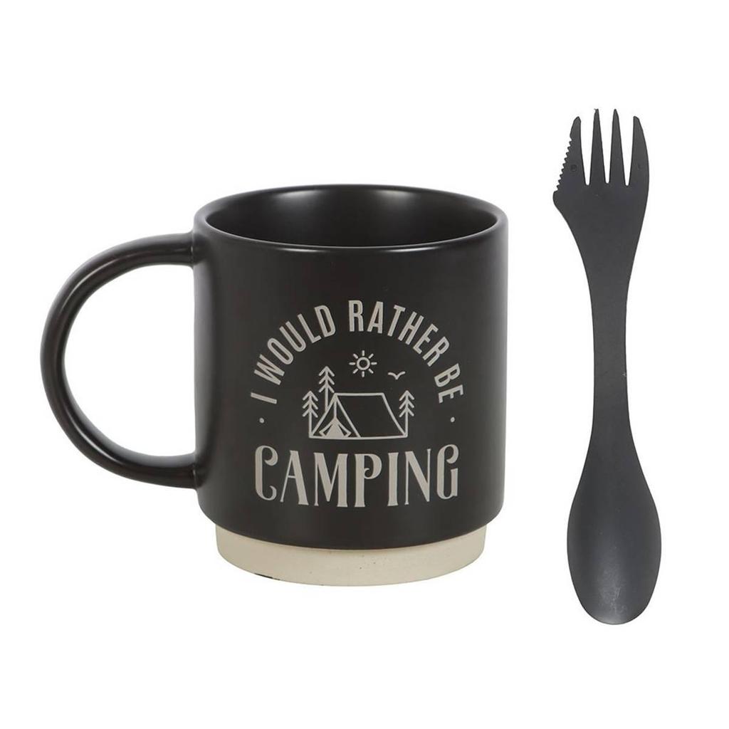 Something Different I Would Rather Be Camping 3 in 1 Mug Set