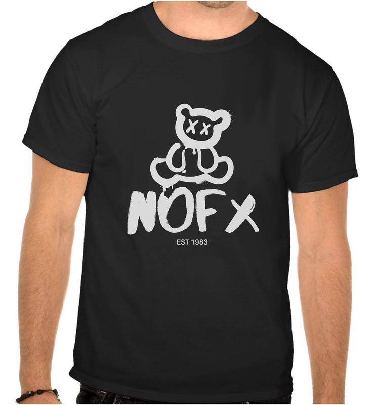 NOFX Rock Music Logo Black Unisex T-Shirt Graphic Tee