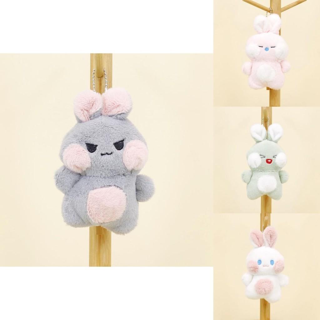 Adorable Plush Bunny Keychain Soft Rabbit Doll Wedding Favor Bag Charm