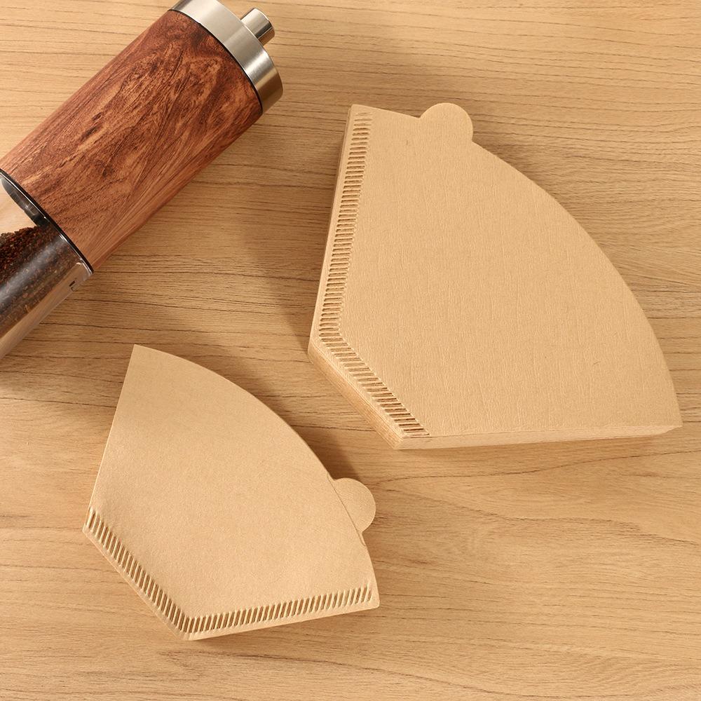 100 шт. Одноразовый бумажный фильтр-воронка для кофеварки, U-образный, для капельной кофеварки, фильтр-бумага для кофе, кафе