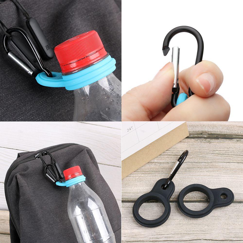 Tool Accessories Water Bottle Holder Outdoor Carabiner Sports Kettle Buckle Rubber Buckles Hook
