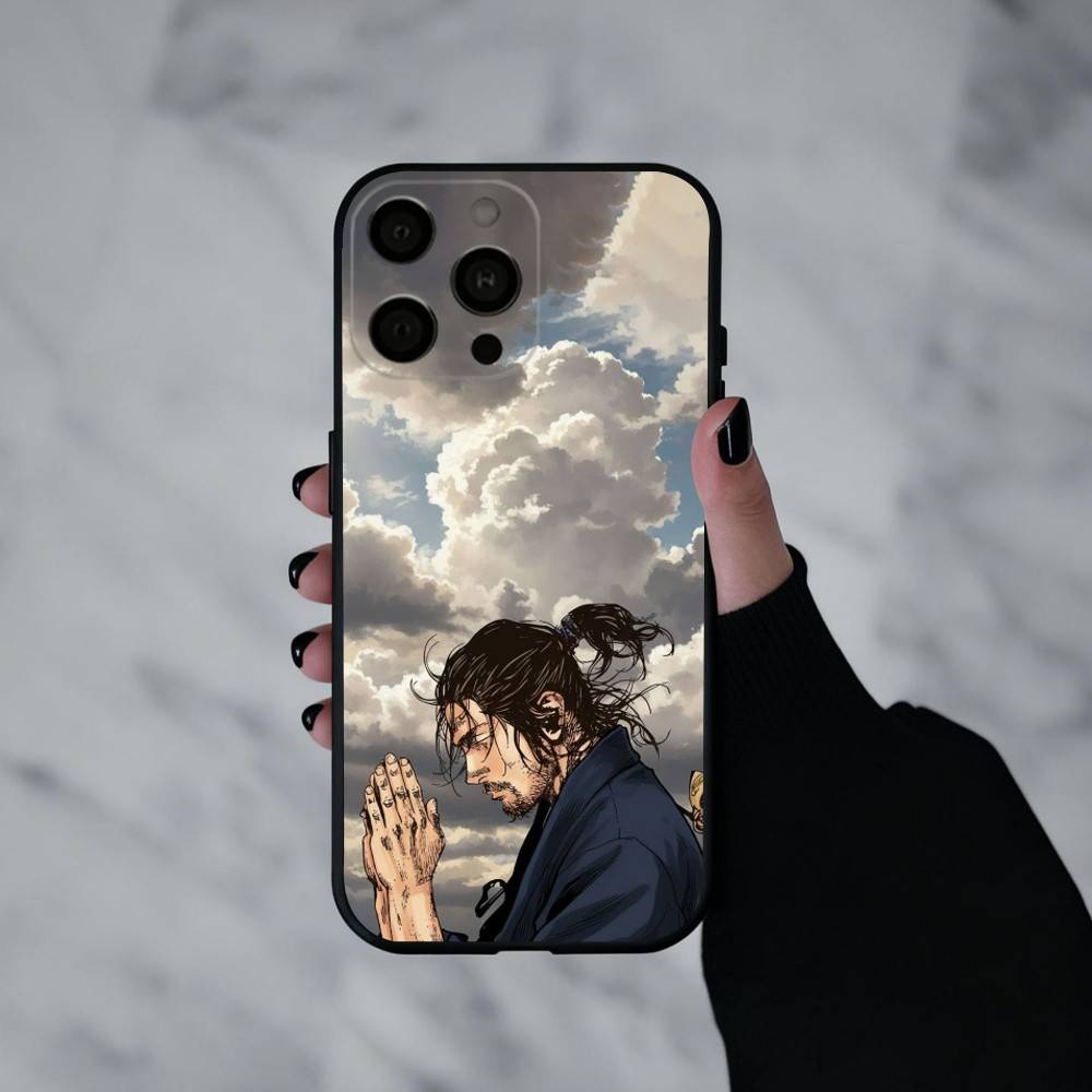 M-Миямото V-Скиталец M-Мусаси Чехол для телефона Силиконовый Мягкий Для IPhone 17pro 16 15 14 13 12 11 X XR Plus Pro Max Plus