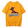 Genuine  High-quality New The Avengers Avengers Iron Man Printed T-shirt Casual Men's And Women's Short SleevesJacket