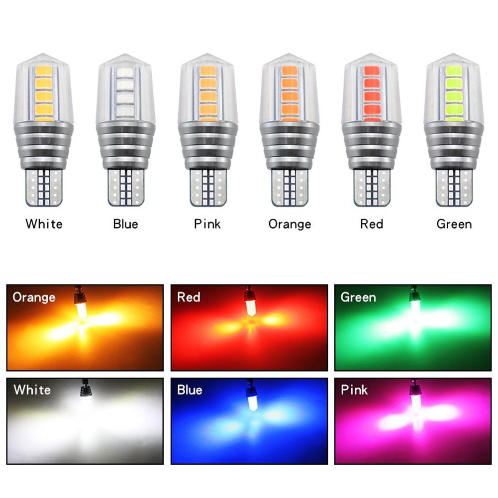 2X T10 LED W5W новейшая SMD автомобильная сигнальная лампа акриловая лампа 902 921 автоматическая полярность клин считывание номерного знака дверная лампа белая 12 В
