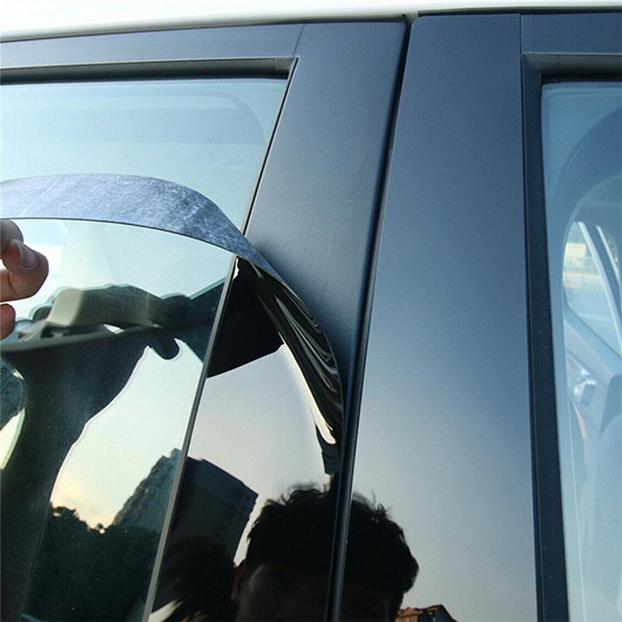 Для Kia Forte 2019-2021 ПК Накладка на центральную стойку бокового стекла двери Черная