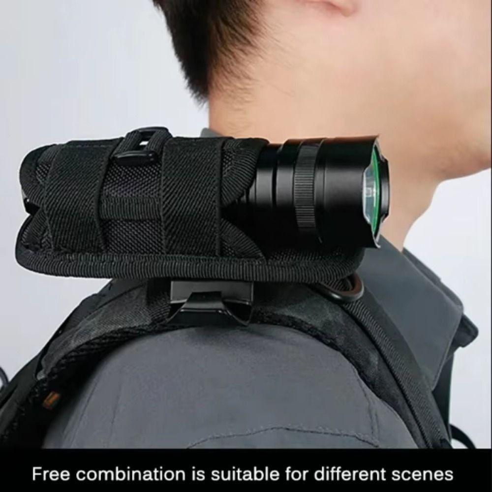 360 Degree Rotatable Flashlight Holder Pouch Durable Torch Case Flashlight Bag Outdoor Activities