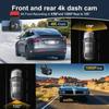HD 4K Hidden Dashcam Car Camera Front Rear Dual lensNight Vision Recording Auto DVR Loop Dash Recorder Vehicle Accessories