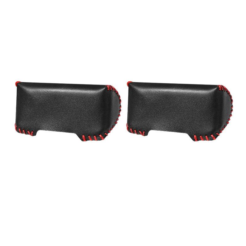 2pcs Universal Car Seat Belt Buckle Clip Protector leather Interior Button Case Anti-Scratch Cover Safety Accessories