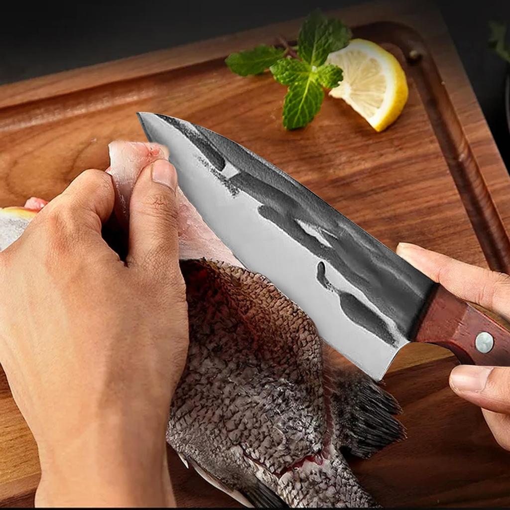 Кухонный нож из нержавеющей стали, нож для нарезки мяса, нож для нарезки овощей, фруктов, кухонный инструмент