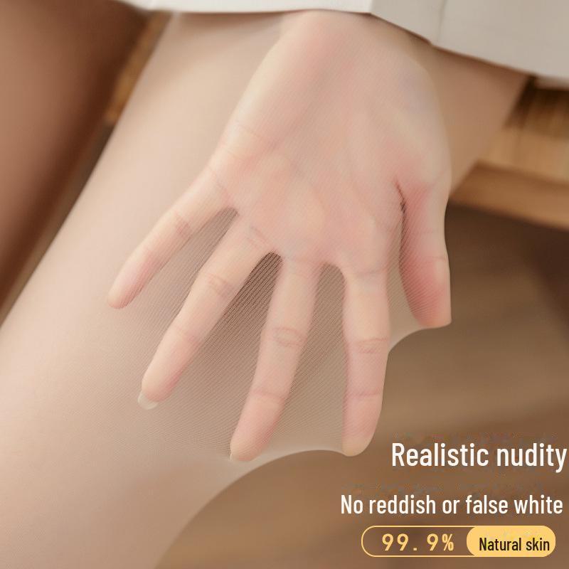 Женские ультратонкие чулки с защитой от защемления, с бикини-кротчем - прочные, телесного цвета, с рисунком в виде ананаса