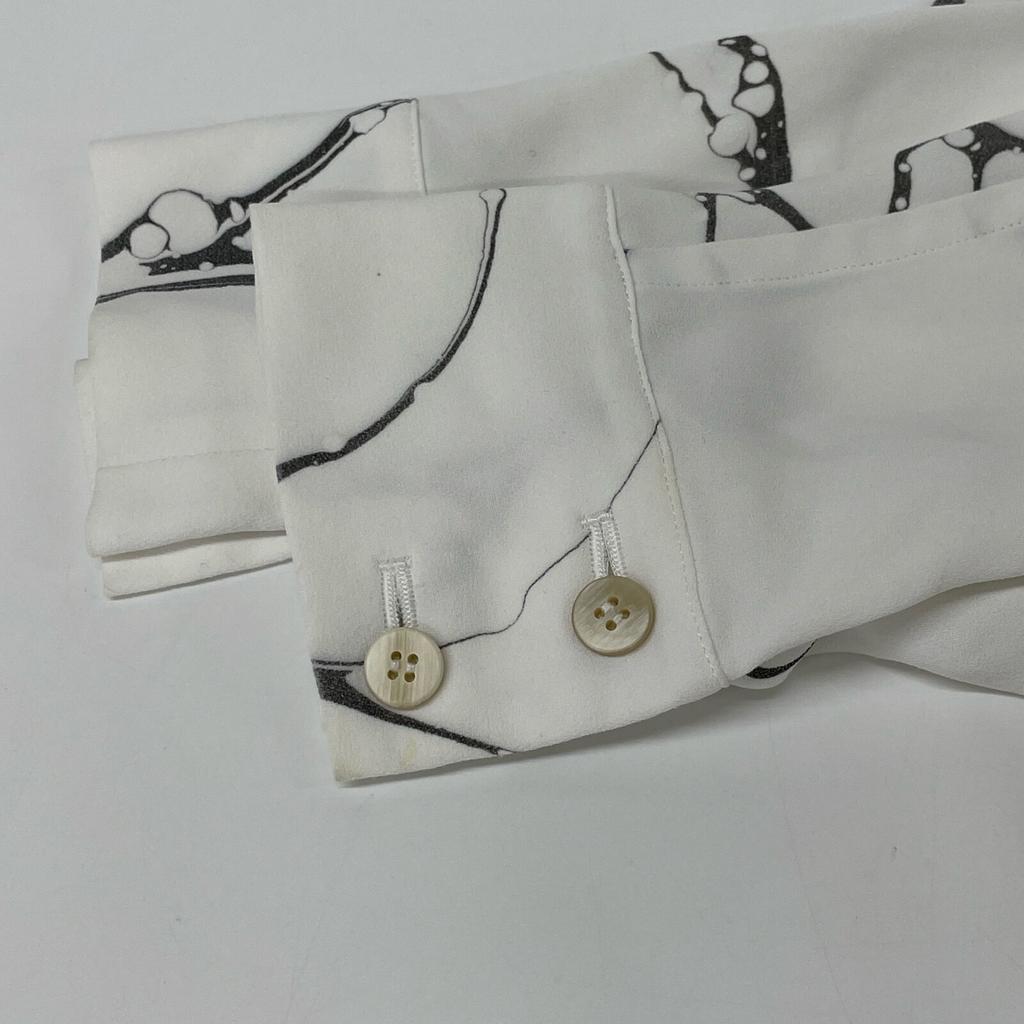 ISSEY MIYAKE White IM13FH012 Squid Coat One Piece with Bandana Dress 2 whiteUsed