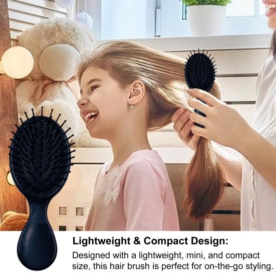 Мини портативная щетка для волос с мягкой щетиной, массаж кожи головы, портативная антистатическая расческа для укладки волос, распутывания, расческа с воздушной подушкой, женские и детские парикмахерские инструменты