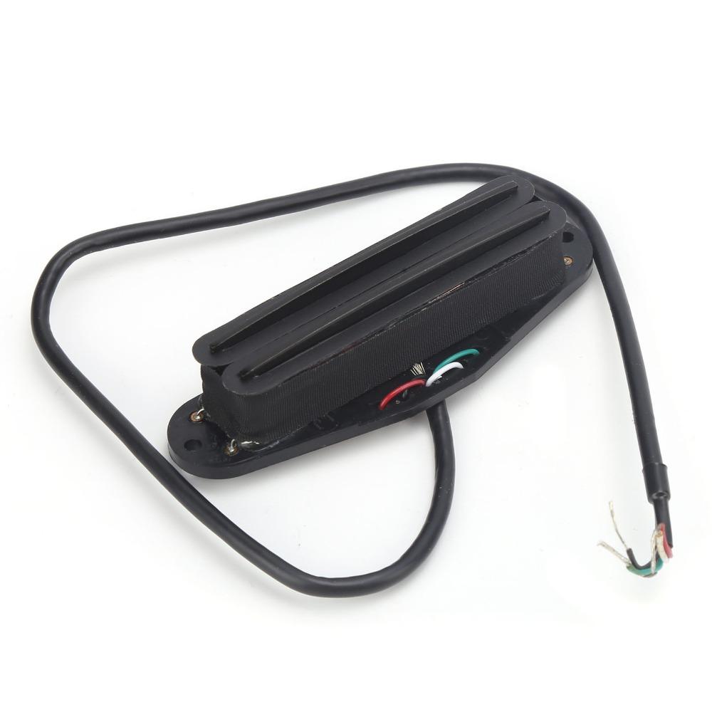 Black Dual Rail Humbucker Pickup 10K Output Hot Humbucker Pickup For Electric Guitar