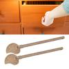 2pcs Leaf Shape Door Latch Locking Pin Brass Box Latch Locking Pin Antique Cabinet Key Latch  Drawer