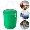 Fishing Bait Bucket with Handle Large Capacity Portable Breathable Earthworm Maggot Worm Lures Container Fishing Tackle