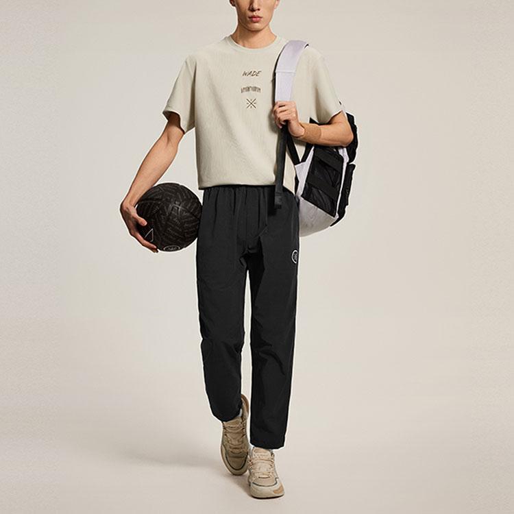 Мужские вязаные спортивные штаны Li Ning Черные AYKU133-5