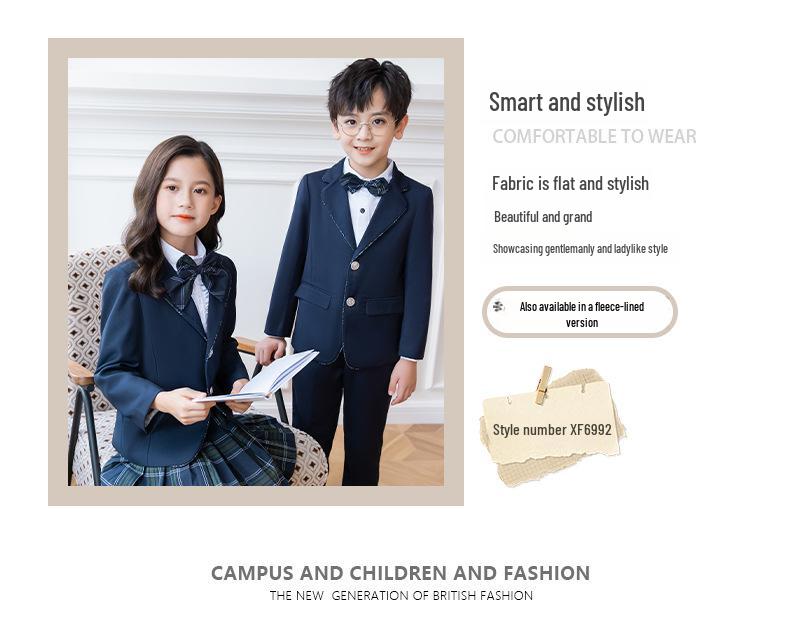 Детская школьная одежда: Блейзеры в британском стиле, Детсадовская и школьная форма, Сезонная классная одежда и Платья для ведущих