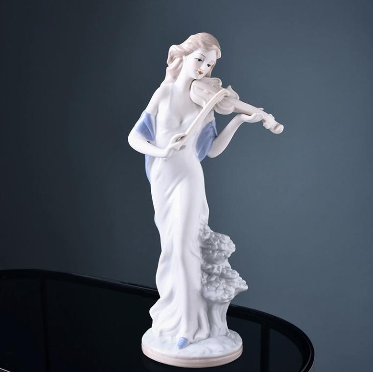 NooLim Элегантная керамическая фигурка богини – фарфоровая статуэтка для свадебного декора и домашних подарков