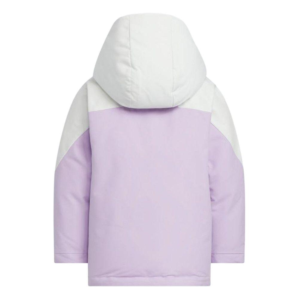 adidas Хлопковая парка LK с пухом, на молнии, с капюшоном, цветная, короткая, детская верхняя одежда KC5415