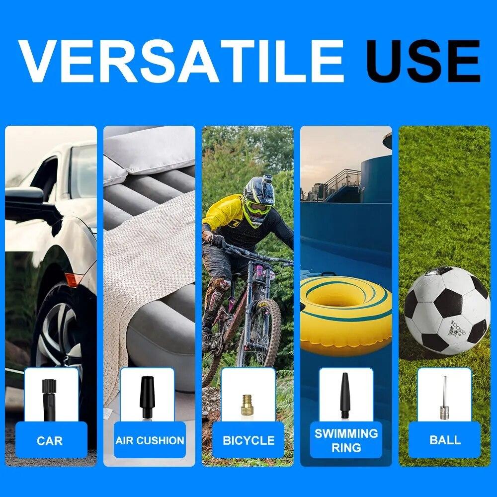 Автомобильный инфляционный насос, портативный мини-инфляционный насос, шинные насосы, портативная автомобильная модель зарядки двойного назначения