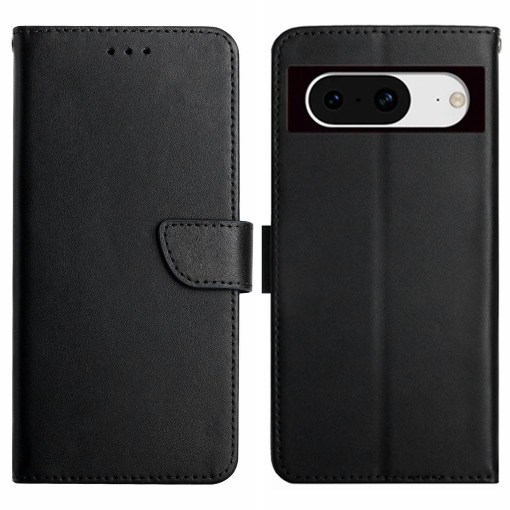 HT02 For Google Pixel 8 Genuine Cow Leather Wallet Smartphone Case Stand Magnetic Mobile Phone Cover