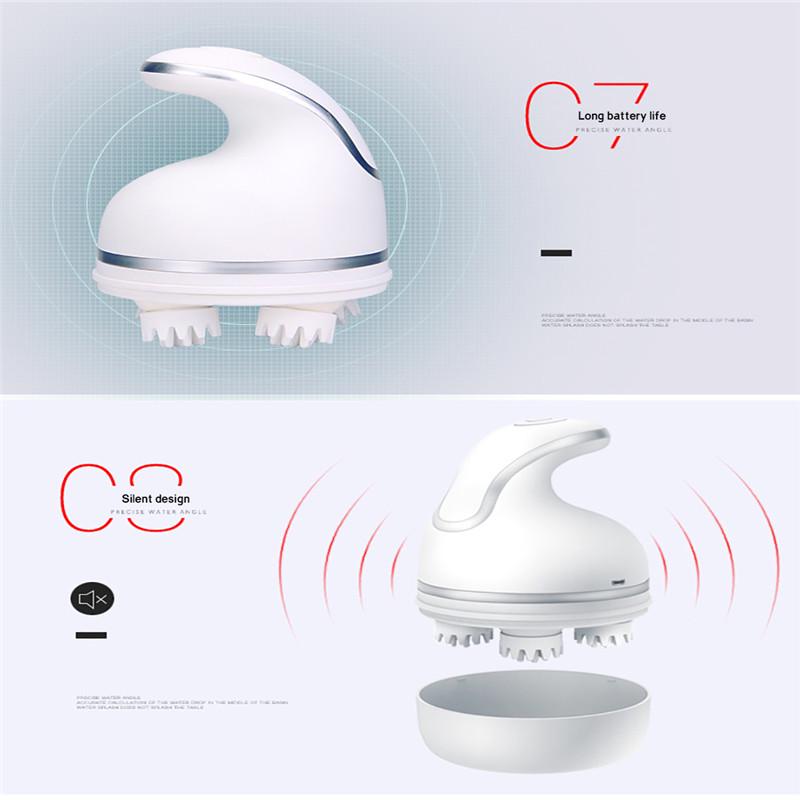 Массажер 3D-массажер для головы, автоматический вращающийся электрический коготь, массаж тела, массаж для домашних животных, кошек, собак