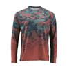 SIMMS camouflage fishing suit Luya long-sleeved crew neck T-shirt men's summer sunscreen suit quick-drying breathable fishing suit