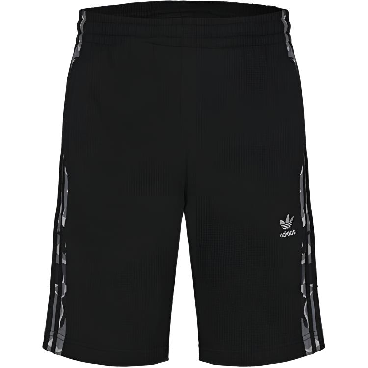 Adidas Originals Camo Trf Short Cotton Knit Sports Casual Shorts Men Shorts Black DP8552