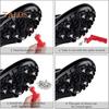 120 Pcs 1/4 Inch Track Spikes Stainless Steel Pyramid Sports Shoes Replacement Spikes with Spike Wrench for Track Cross Country Running Sprinting
