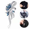 Brooch High-End Sense Niche High-End Women'S Silk Scarf Buckle Alloy Corsage Small Fragrant Wind Pearl Rhinestone High-End