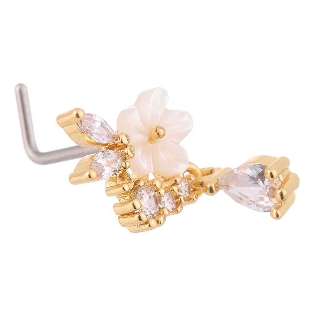 Мужчины Женщины Красочные Ювелирные Изделия L Висячие Носовые Пусеты Пирсинг Носовые Кольца Ногти