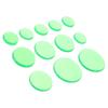 Alasum Damper Pad 12 Piece Set Silicone Drum Pad Green Silencer Sticker Dam Drum Pad Ampossible Pad Наклейка на барабан Overtone Sticker Accessories