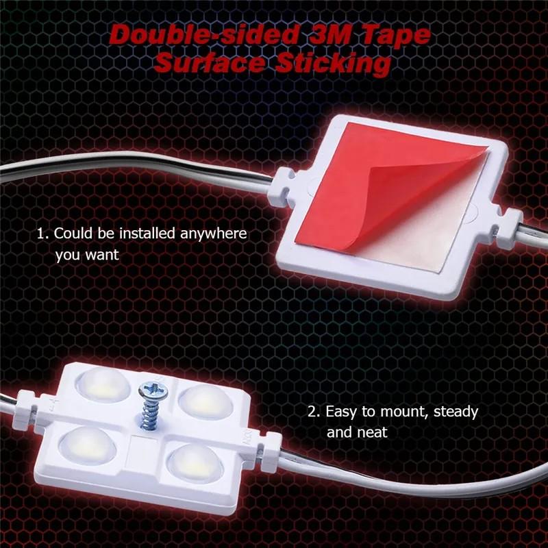 2023 12V 20LEDs Van Interior Lights White LED Lamp Waterproof with LED Project Lens for LWB Van Boats Caravans Trailers Celling Light