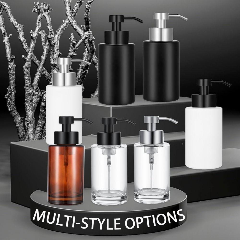 304 Stainless Steel Pump Hand Soap Dispenser Rust Proof Liquid Storage Container  Countertop