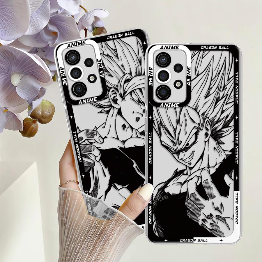 Крутой чехол с Веджетой из Dragon Ball для Samsung Galaxy A50 A72 A31 A16 A17 A52s A52 A12 A32 A71 A51 A21s Прозрачная крышка для телефона