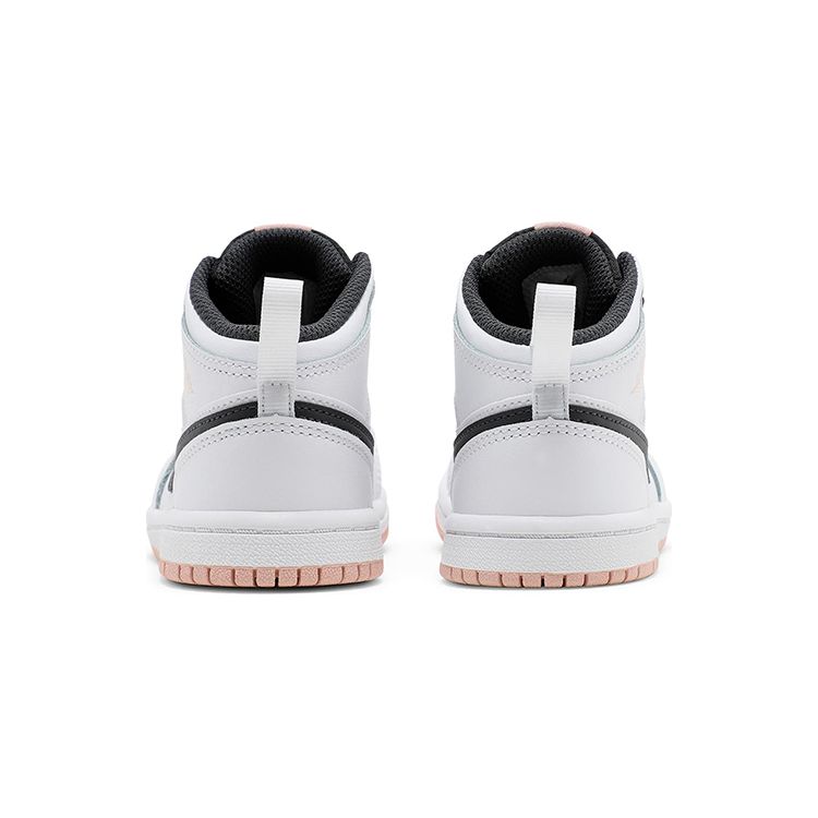 Air Jordan 1 Mid TD Белый Антрацит Арктический Оранжевый 640735-180