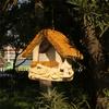 Bird Hut Nest Hanging House for Small Medium Bird Wild BirdhouseS Toy Nest Perches for Courtyards