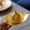 Y Золотой Мини Арабская Металлическая Жаровня Ручная Ближневосточный Фестиваль Европейский Листовой Поддон Ароматерапевтическая Жаровня Домашний Декор