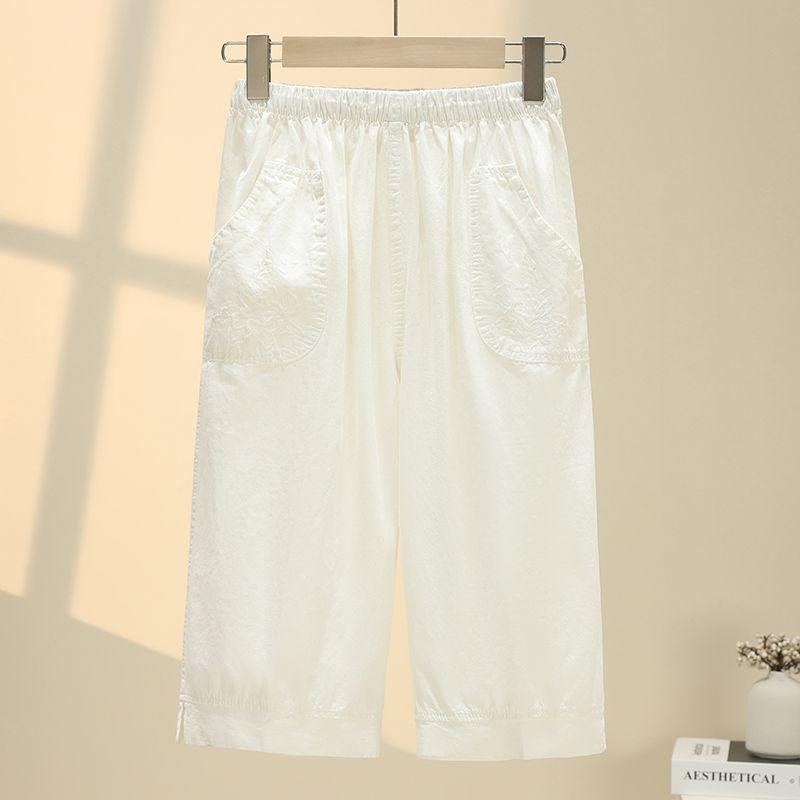 Летние приталенные свободные брюки с высокой посадкой в повседневном стиле для женщин, брюки с прямыми штанинами для верхней одежды