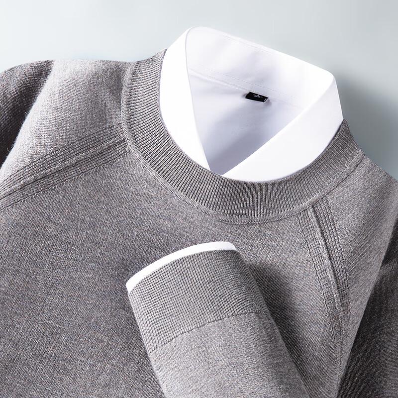 Мужской свитер FAPAI с круглым вырезом из смесовой кашемировой шерсти