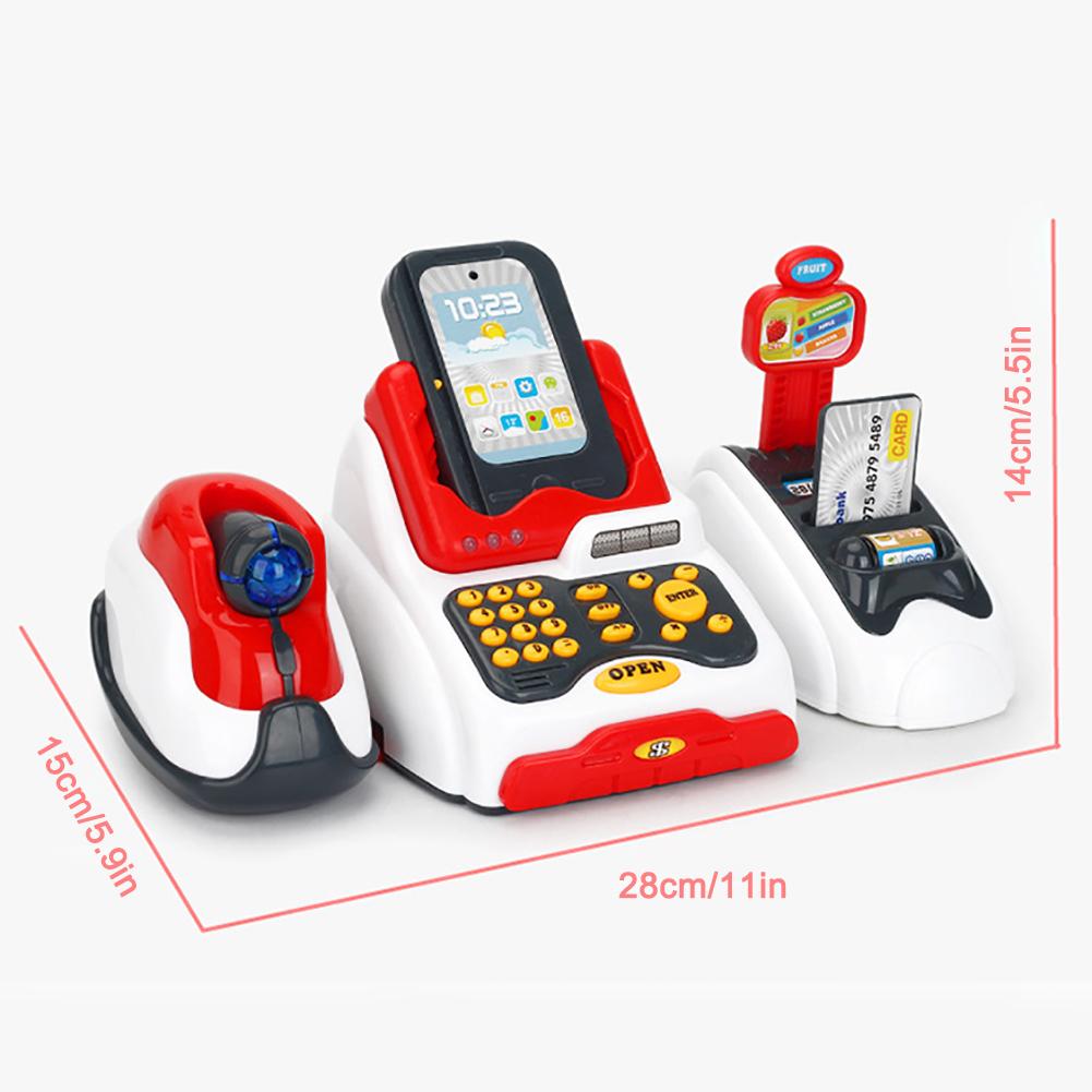 Supermarket Cash Register Set Pretend Play Educational Toys for Kids