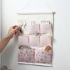 Fashion Wall Mounted Storage Bag Waterproof Over the Door Hanging Bag Multiple Pockets Bedside Organizer Home