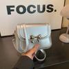 High Value Foreign Style Small Bag Women'S Autumn Popular Solid Color Messenger Bag Fashion Bow Small Square Bag