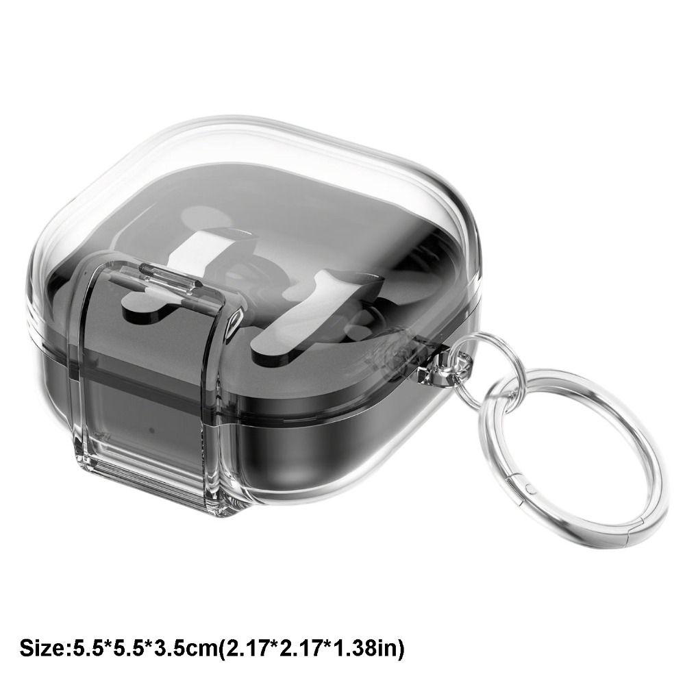 with Phone Stand Earphone Case Transparent Earbuds Cover for Samsung Galaxy Buds4/4pro Travel