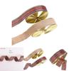 Charming Red And Gold Decorative Ribbon For Christmas Gift Wrapping And Holiday Crafts