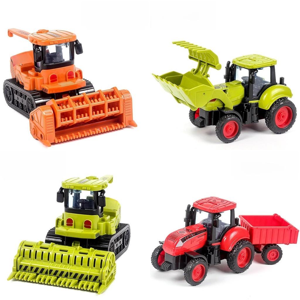 Детский инерционный фермерский трактор с подвижными частями для развития и игры